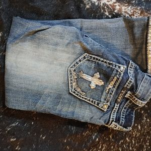 Cowgirl tuff sequin capris